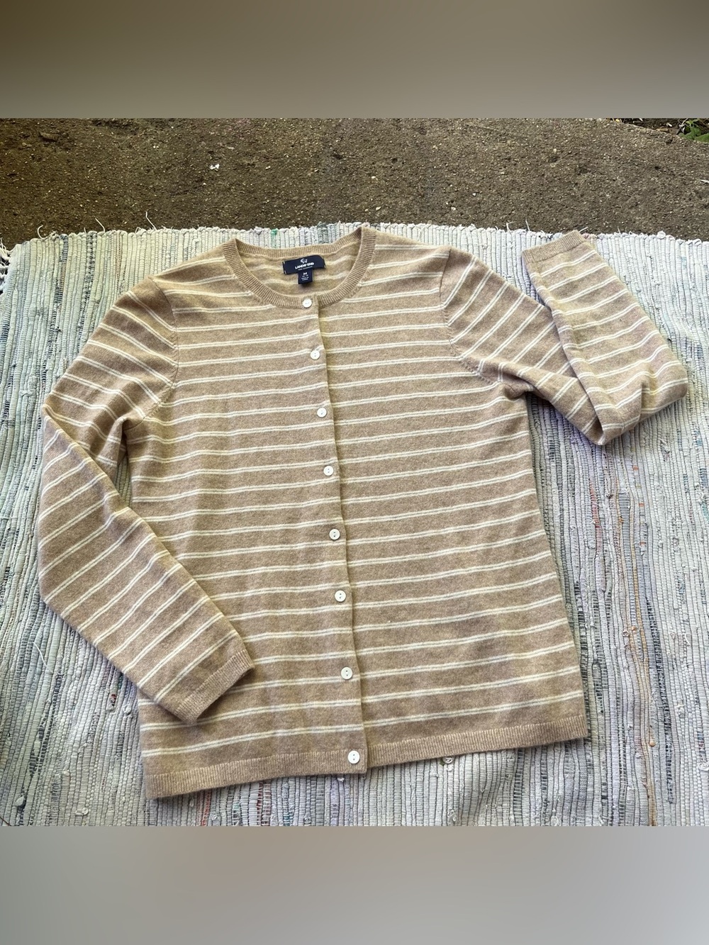 100% Cashmere Lands End Cardigan Sweater